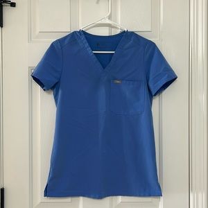 FIGS Catarina One Pocket Scrub Top Ceil Blue Size XXS
